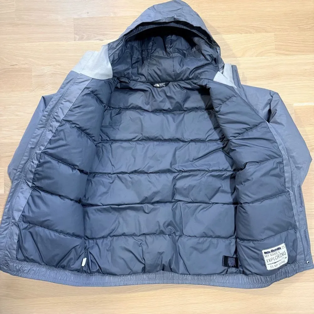 THE NORTH FACE Boy’s Dryvent 550 Coat Jacket Hood Winter Ski Gray Size XL 18/20